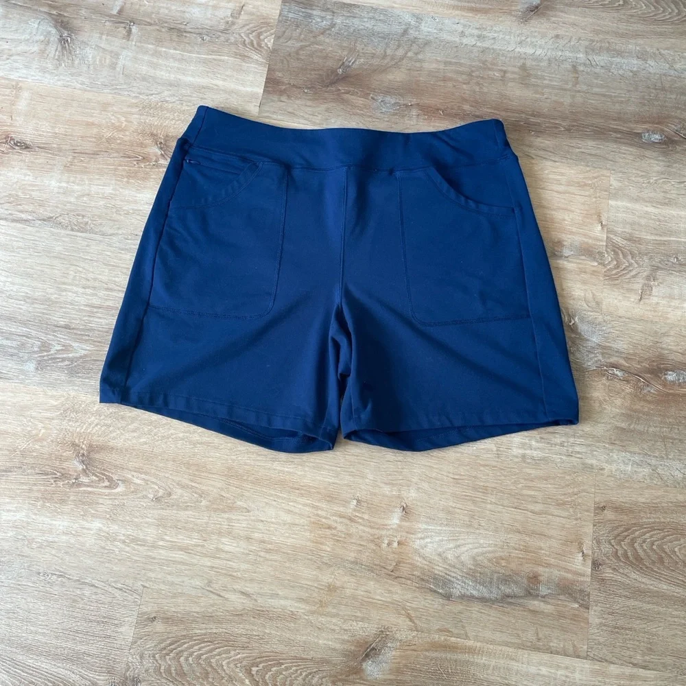 Lands' End Women's Active 5 Pocket Shorts Size L 14-16 - Picture 4 of 8